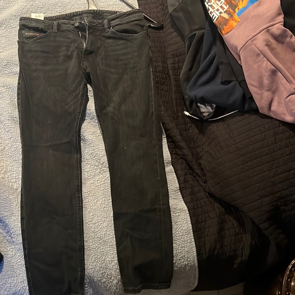 Diesel Thommer Slim jean, grayed black wash 34W/32L
